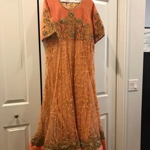Peach/Salmon color Anarkali dress